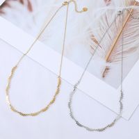 Fashion Stainless Steel Necklace Leaf Chain Necklace Wholesale Nihaojewelry main image 1