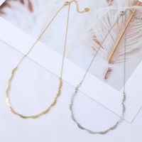 Fashion Stainless Steel Necklace Leaf Chain Necklace Wholesale Nihaojewelry main image 2