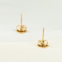 Cross Golden Stainless Steel Stud Earrings Wholesale Nihaojewelry main image 4