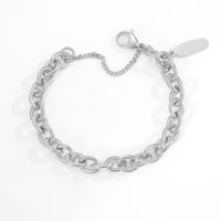Simple Stainless Steel Splicing Chain Bracelet Wholesale Nihaojewelry sku image 1