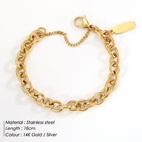 Bracelet Simple Chaîne D&#39;épissage En Acier Inoxydable En Gros Nihaojewelry sku image 5