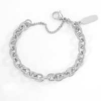 Simple Stainless Steel Splicing Chain Bracelet Wholesale Nihaojewelry sku image 3