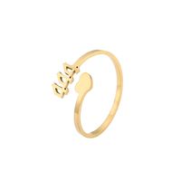 Simple Style Number Alloy Wholesale Open Ring sku image 2