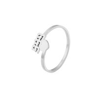 Simple Style Number Alloy Wholesale Open Ring main image 3