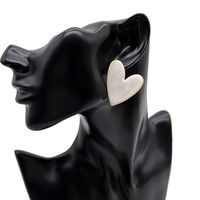 Vintage Metal Heart Enamel Earrings Wholesale Nihaojewelry sku image 1