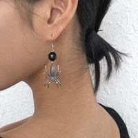 Halloween New Spider Geometric Alloy Diamond Earrings Wholesale Nihaojewelry sku image 2