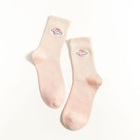 New Style Embroidery Planet Mid-tube Candy Color Socks Wholesale Nihaojewelry sku image 7
