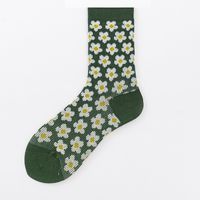 Retro Kleine Gänseblümchen Druck Doppel Nadel Rohr Socken Großhandel Nihao Schmuck sku image 3