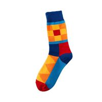 New Style Geometric Contrast Color Printing Tube Socks Wholesale Nihaojewelry sku image 2