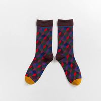 Fashion Contrast Color Art Printing Mid-tube Cotton Socks Wholesale Nihaojewelry sku image 4