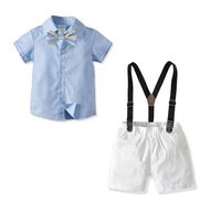 Gentleman Suit Baby Sling Two-piece Suit  British Style Handsome Children's Dress sku image 11