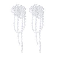 Korean Crystal Tassel Long Earrings Wholesale Nihaojewelry sku image 1