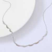 Fashion Stainless Steel Necklace Leaf Chain Necklace Wholesale Nihaojewelry sku image 1