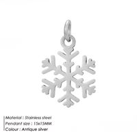 Retro Stainless Steel Christmas Series Pendent Wholesale Nihaojewelry sku image 1