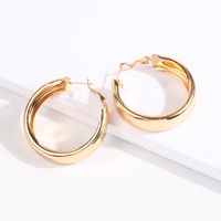 Simple Glossy Circle Earrings Wholesale Nihaojewelry main image 3