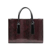 Retro Patent Leather Crocodile Pattern High Capacity Handbags Wholesale Nihaojewelry main image 5