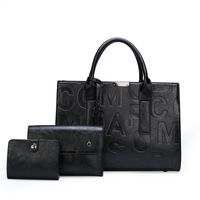 Letters Pattern Single Shoulder Messenger Handbag Three-piece Set Wholesale Nihaojewelry main image 6