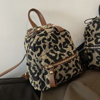 Bolsa Pequeña De Lona Con Estampado De Leopardo 2021 Nueva Mochila Que Combina Con Todo Mochila Para Estudiantes De Estilo Japonés Mochila De Viaje Para Mujer main image 1