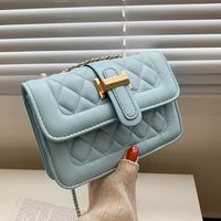 Diamond Chain Small Bag For Women 2021 Autumn New Retro Stylish Good Texture Shoulder Messenger Bag Western Style Small Square Bag main image 1