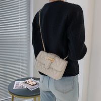 Diamond Chain Small Bag For Women 2021 Autumn New Retro Stylish Good Texture Shoulder Messenger Bag Western Style Small Square Bag main image 5