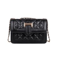 Diamond Chain Small Bag For Women 2021 Autumn New Retro Stylish Good Texture Shoulder Messenger Bag Western Style Small Square Bag main image 3