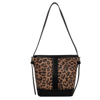 Casual Shoulder Messenger Leopard Print Bucket Bag Wholesale Nihaojewelry sku image 3