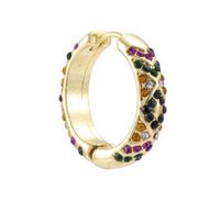 Wholesale Jewelry Fashion Geometric Alloy Artificial Gemstones Plating Earrings sku image 4