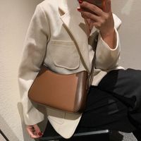 Autumn Winter Retro Small Bag 2021 New Large Capacity Underarm Bag All-match Messenger Bag Single Shoulder Bucket Bag sku image 3