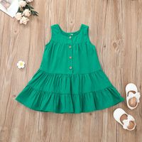 Casual Solid Color Vest A-line Sleeveless Dress Wholesale Nihaojewelry main image 5
