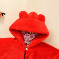 Fashion Children's Thick Plush Solid Color Zipper Cloak Wholesale Nihaojewelry main image 3