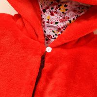 Fashion Children's Thick Plush Solid Color Zipper Cloak Wholesale Nihaojewelry main image 4