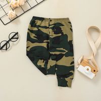 Fashion Camouflage Three-piece Baby Long-sleeved Romper Trousers Suit Wholesale Nihaojewelry main image 5