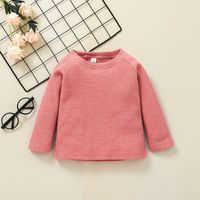 Children's Round Neck Solid Color Jacket Trousers Two-piece Set Wholesale Nihaojewelry main image 4