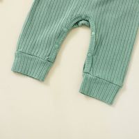 Autumn 2021 Baby Fashion Long Sleeve Rompers Jumpsuit Baby Sunken Stripe Romper Going Out Rompers In Stock Wholesale main image 5