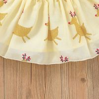 Fashion Christmas Cartoon Printing Long Sleeve Romper Short Skirt Set Wholesale Nihaojewelry main image 6