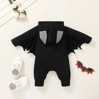 Halloween Solid Color Bat Baby Funny Romper Wholesale Nihaojewelry main image 6