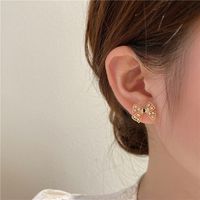 Bowknot Rhinestone Tassel Korean Style Earrings Wholesale Jewelry Nihaojewelry main image 6