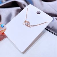 High-grade Ins Cool Style Fashion Zircon Tears Eye Clavicle Chain Graceful Personality Necklace For Women Cross-border Sold Jewelry main image 3