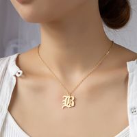 Retro 26 English Letter Pendant Necklace Wholesale Nihaojewelry main image 5