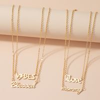 Fashion Letter Pendant Necklace Wholesale Nihaojewelry main image 1