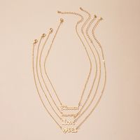 Fashion Letter Pendant Necklace Wholesale Nihaojewelry main image 3