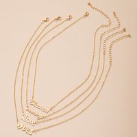 Fashion Letter Pendant Necklace Wholesale Nihaojewelry main image 4