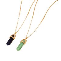 Simple Colorful Hexagonal Pillar Pendant Necklace Wholesale Nihaojewelry main image 6