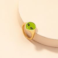 Fashion Retro Alien Color Dripping Oil Ring Wholesale Nihaojewelry main image 1