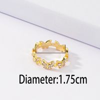 Fashion Simple Rhinestone-studded Butterfly Ring Wholesale Nihaojewelry main image 5