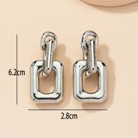 New Gold 1 Pair Metal Geometric Earrings Cross-border Trade New Style Earrings Simple Elegance And Creativity Women main image 4