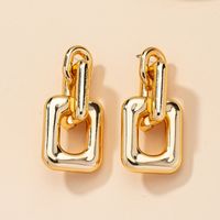 New Gold 1 Pair Metal Geometric Earrings Cross-border Trade New Style Earrings Simple Elegance And Creativity Women main image 5