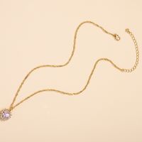 Korean Style Diamond Heart Pendant Necklace Wholesale Nihaojewelry main image 5