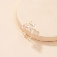 Simple Fashion Resin Bear Transparent Ring Wholesale Nihaojewelry main image 1