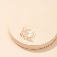 Simple Fashion Resin Bear Transparent Ring Wholesale Nihaojewelry main image 5